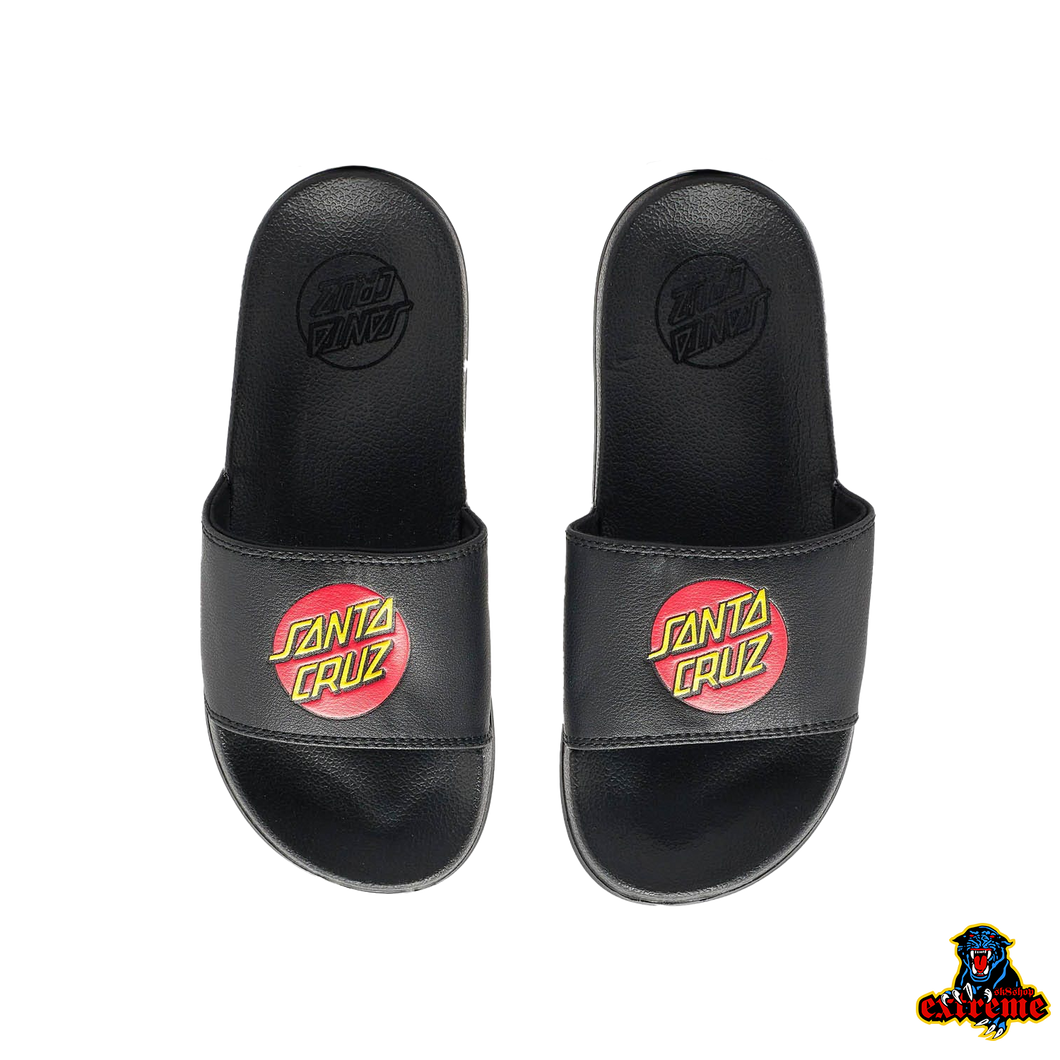 SANTA CRUZ SLIDES YOUTH Classic Dot Black