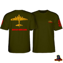 Load image into Gallery viewer, POWELL PERALTA T-SHIRT BONES BRIGADE BOMBER Military Green
