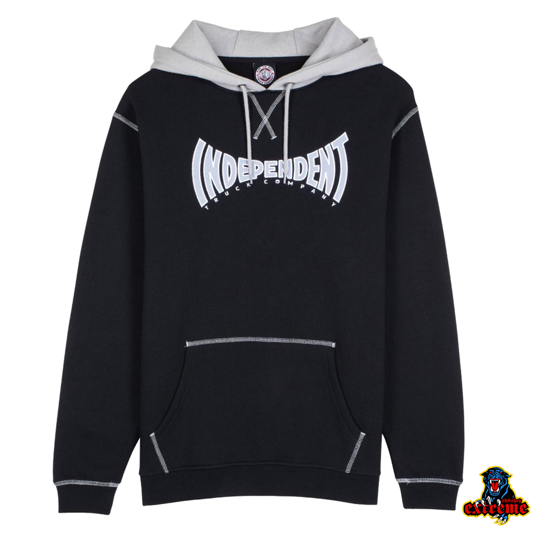 INDEPENDENT HOODIE Spanning Front Black