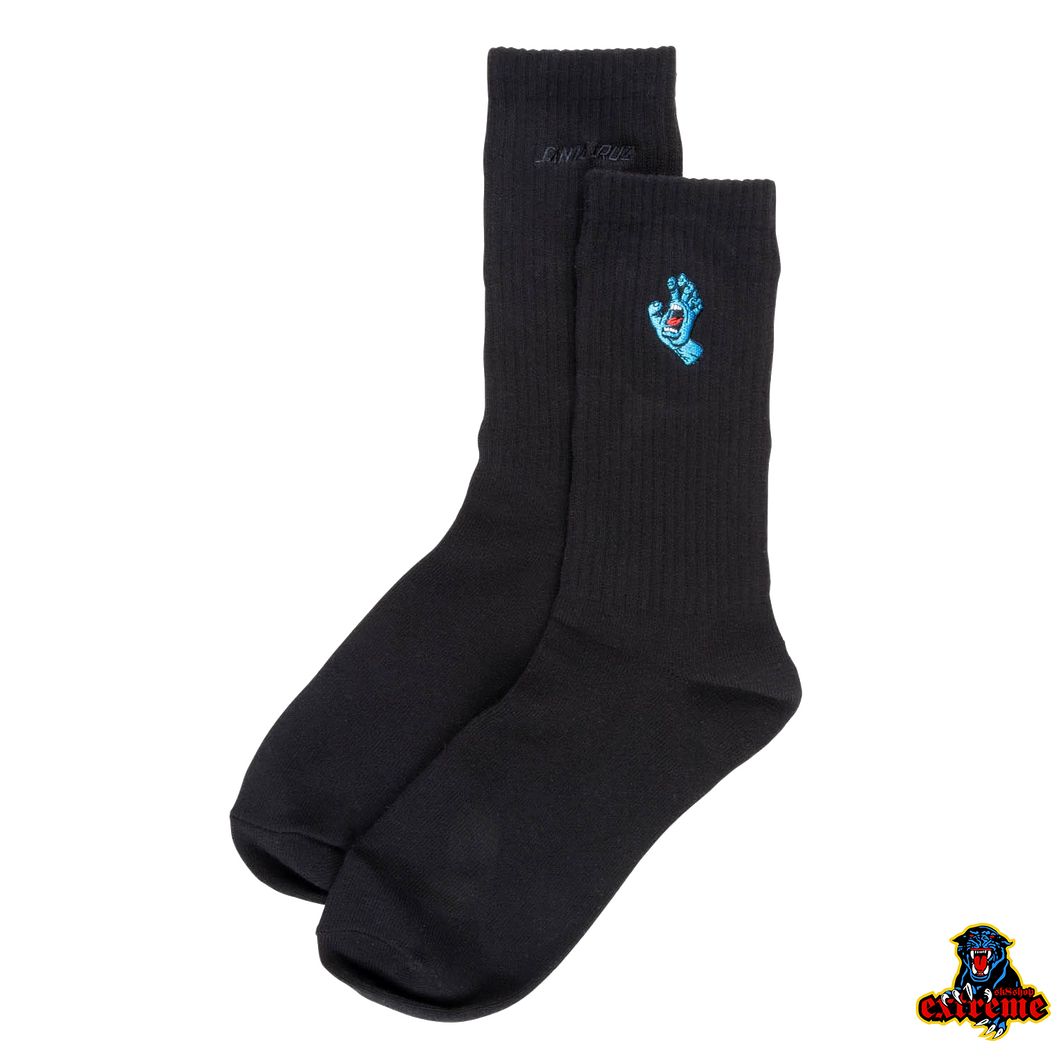 SANTA CRUZ SOCKS Screaming Hand Mini Black  42-45EU