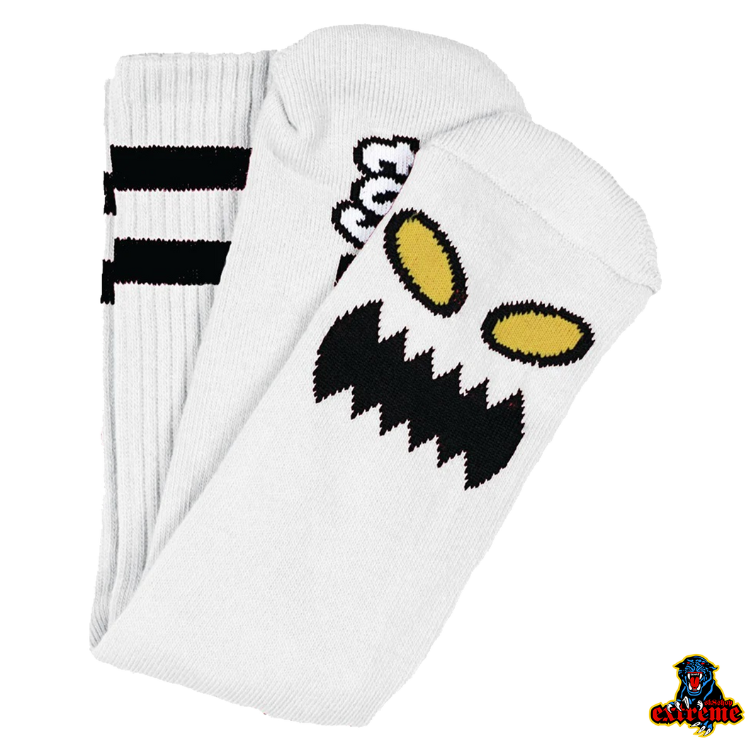 TOY MACHINE SOCK Monster Face White O/S