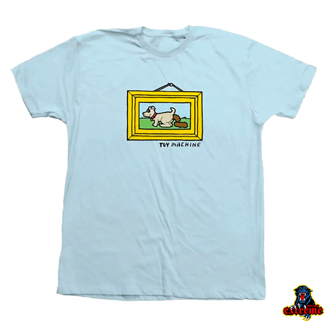 TOY MACHINE T-SHIRT Poop Light Blue