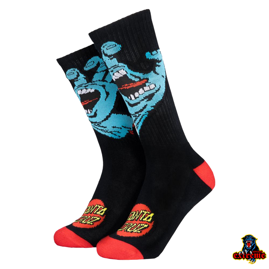 SANTA CRUZ YOUTH SOCK Screaming Hand Black