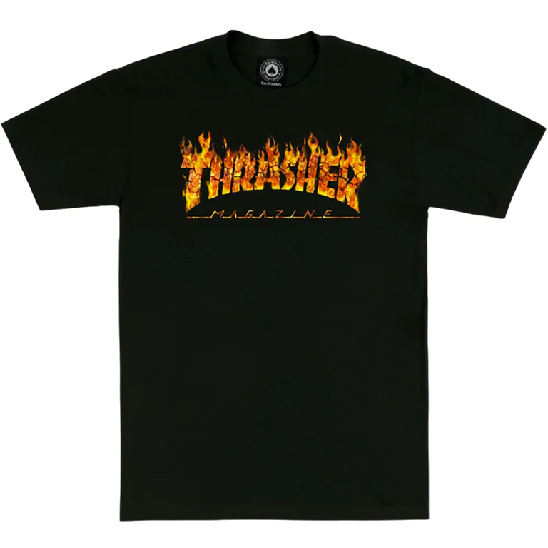 THRASHER T-SHIRT INFERNO Black