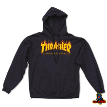 Load image into Gallery viewer, THRASHER HOODIE Flame Black
