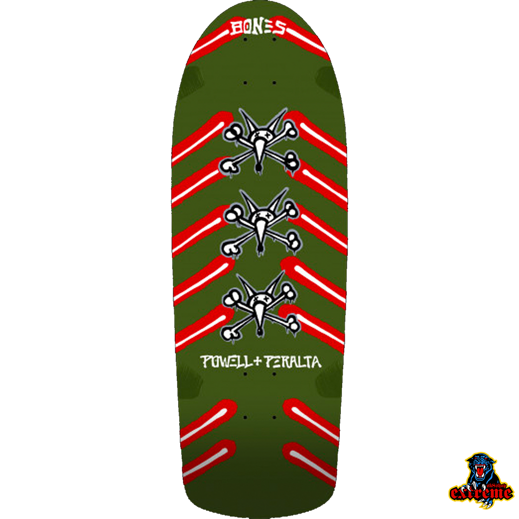 POWELL PERALTA DECK Og Rat Bones Olive Green