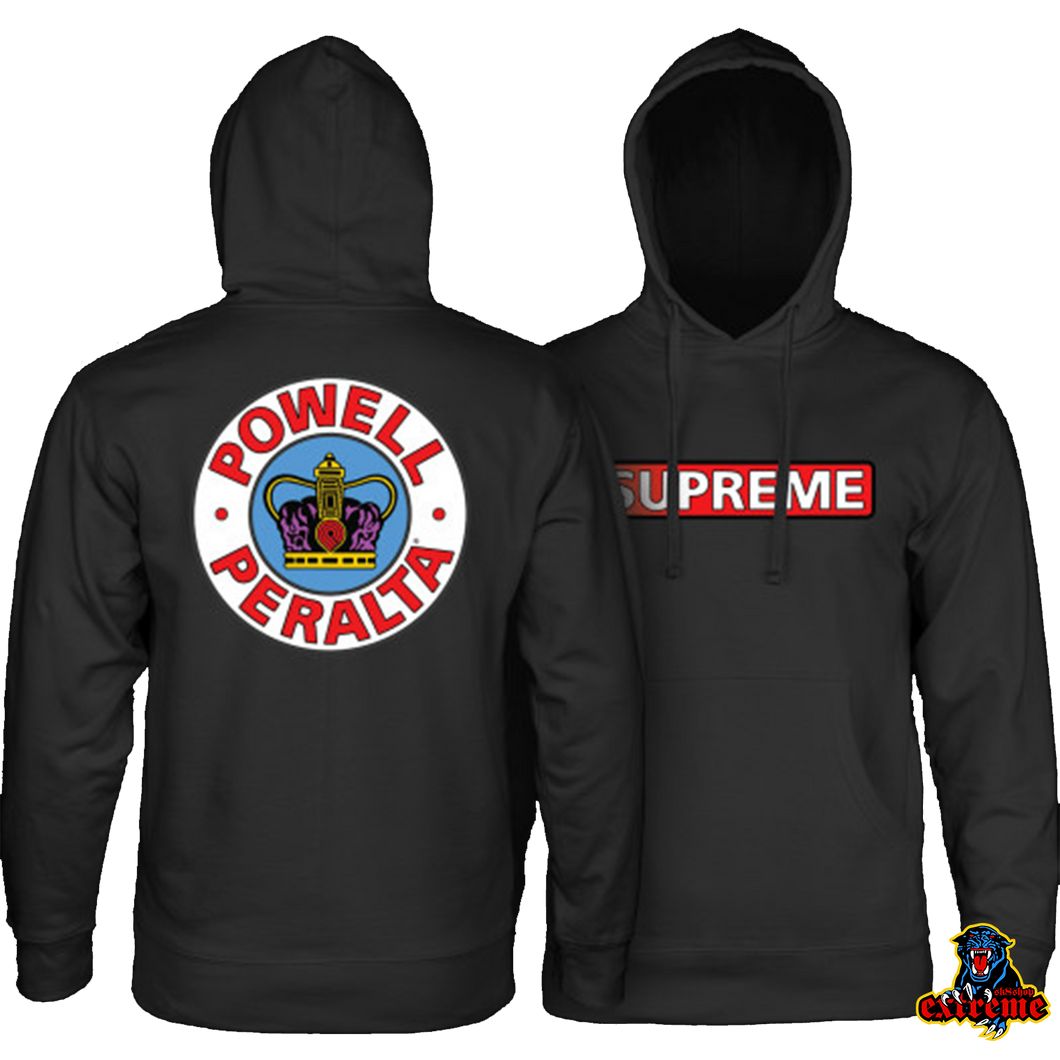 POWELL PERALTA HOODIE SUPREME Black