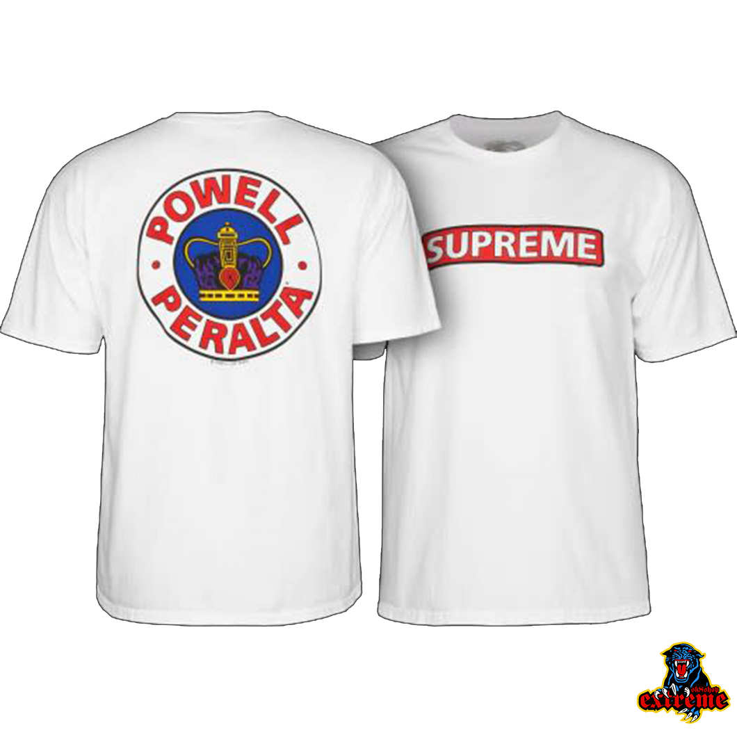 POWELL  PERALTA T-SHIRT SUPREME White