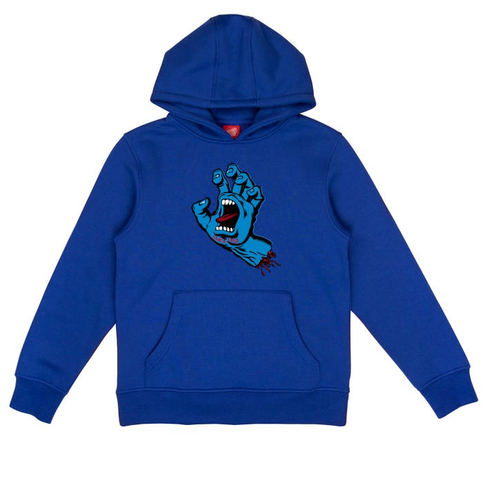 SANTA CRUZ HOOD YOUTH Screaming Hand Cobalt