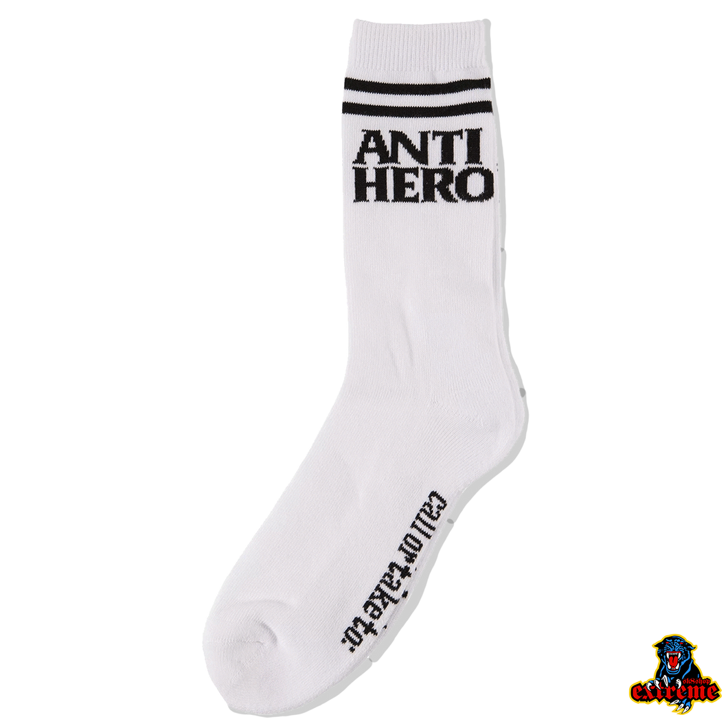 ANTI-HERO SOCK If Found White/ Black