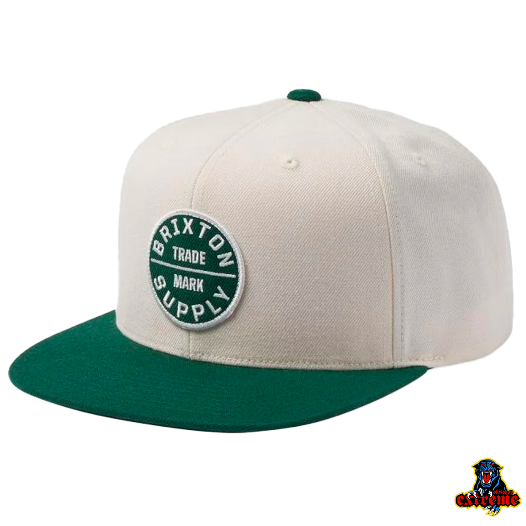 BRIXTON CAP OATH III Whitecap/ Kelly Green