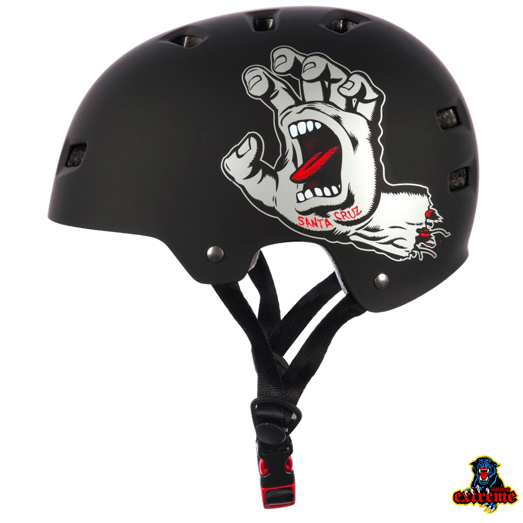 BULLET X SANTA CRUZ Screaming Hand Helmet Matt Black