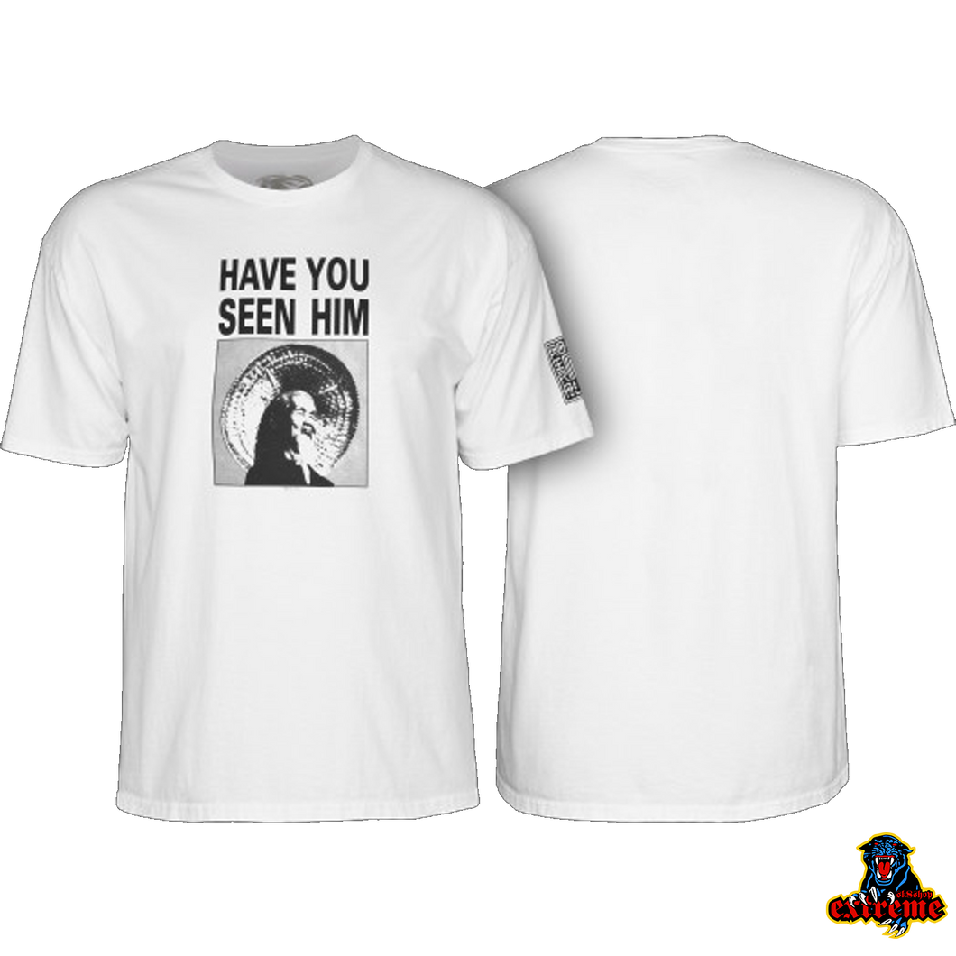 POWELL PERALTA  T-SHIRT Have You Seen Him White
