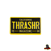 Load image into Gallery viewer, THRASHER  Licence Plate Lapel Pin
